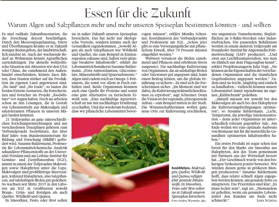© Potsdamer Neue Nachrichten Sonderbeilage der Universität Potsdam vom 20.06.2020