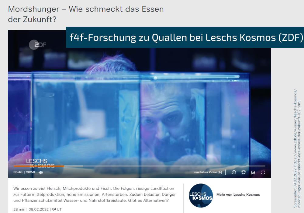 © ZDF/Leschs Kosmos (Screenshot vom 09.02.2022, https://www.zdf.de/wissen/leschs-kosmos/mordshunger-wie-schmeckt-das-essen-der-zukunft-102.html