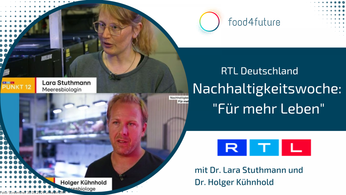 ZMT-Beitrag von Dr. Lara Stuthmann und Dr. Holger Kühnhold RTL Deutschland-Nachhaltigkeitswoche: 